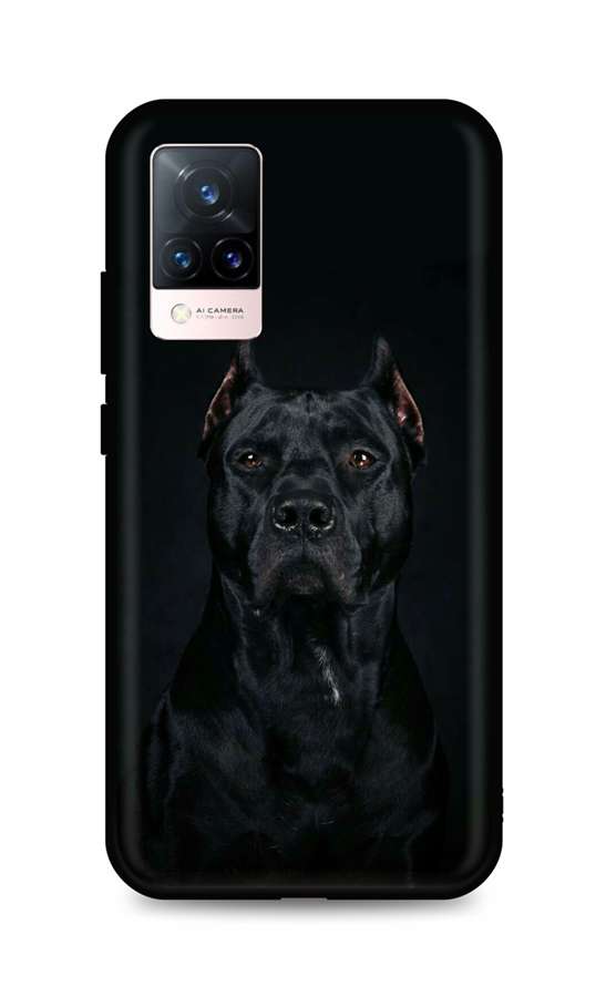 Zadní silikonový kryt DARK na Vivo V21 5G Dark Pitbull
