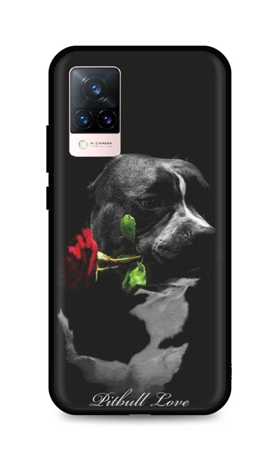 Levně Kryt TopQ Vivo V21 5G silikon Pitbull Love 72885 (pouzdro neboli obal na mobil Vivo V21 5G)