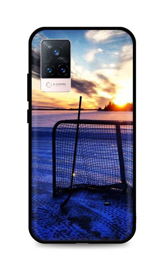 Zadní silikonový kryt DARK na Vivo V21 5G Hockey Sunset