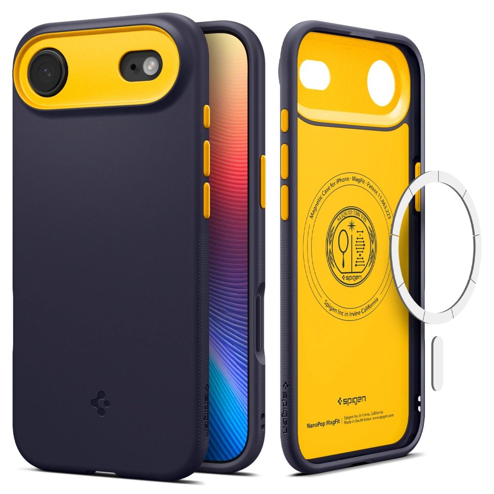 SPIGEN kryt NANO POP MAG kompatibilní s MagSafe pro IPHONE 17 Air blueberry tmavě modrý