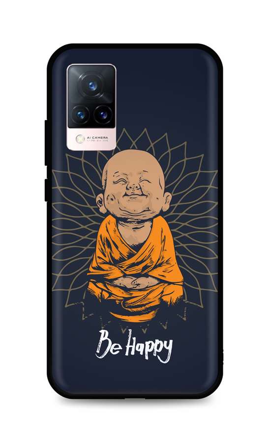 Levně Kryt TopQ Vivo V21 5G silikon Be Happy 72903 (pouzdro neboli obal na mobil Vivo V21 5G)