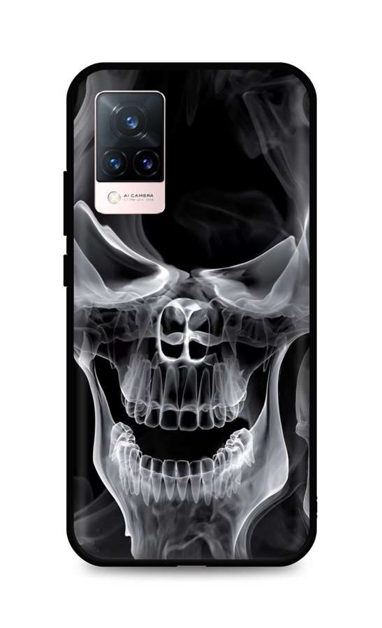Zadní silikonový kryt DARK na Vivo V21 5G Deadly Smoke