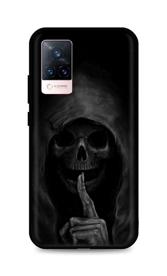 Zadní silikonový kryt DARK na Vivo V21 5G Dark Grim Reaper