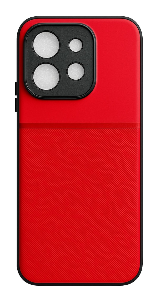 Levně Kryt TopQ Xiaomi Redmi 15C pevný červený 142937 (pouzdro neboli obal na mobil Xiaomi Redmi 15C)