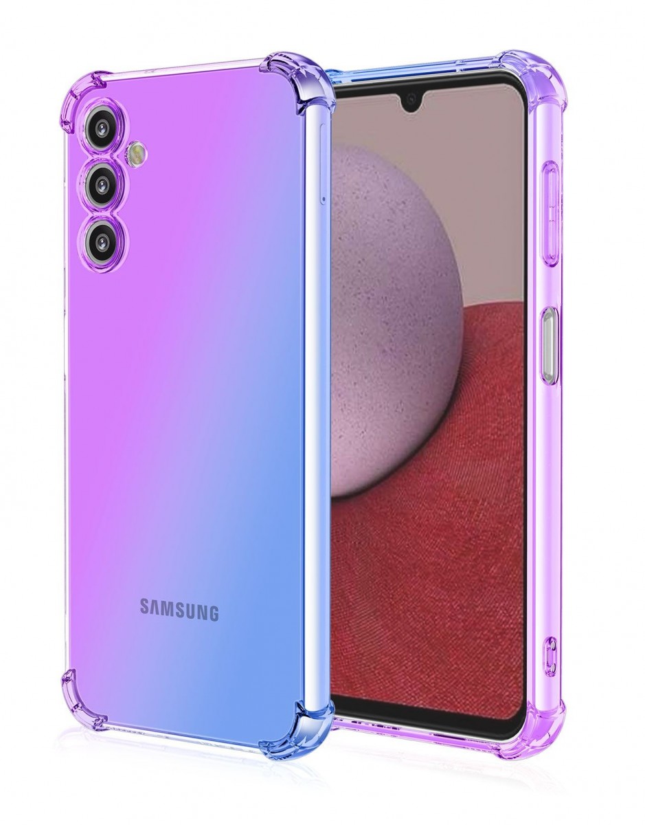 Zadní kryt na Samsung A14 5G Shock duhový fialovo-modrý