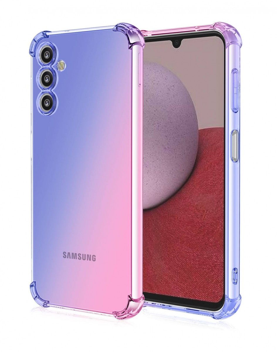Zadní kryt na Samsung A14 5G Shock duhový modro-růžový