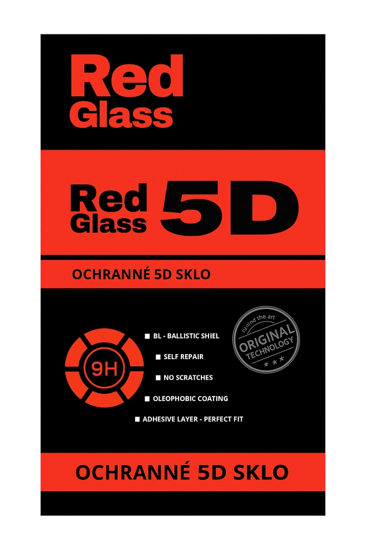 Levně Tvrzené sklo RedGlass Samsung A17 5D černé 142943 (ochranné sklo na mobil Samsung A17 5D černé)