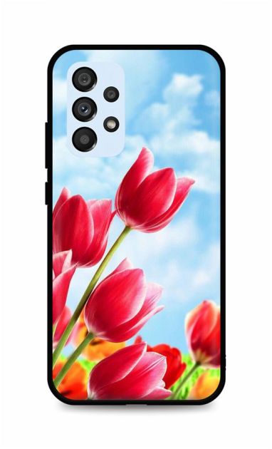 Zadní silikonový kryt DARK na Samsung A53 5G Tulips