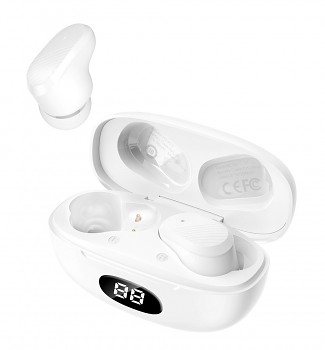 Bezdrátová sluchátka XO-X19 TWS bílá