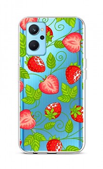 Zadní silikonový kryt na Realme 9i Strawberries