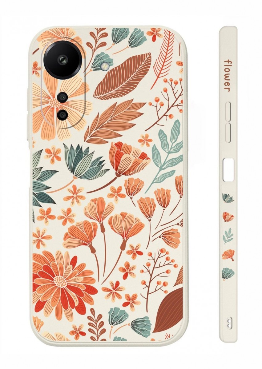 Levně Kryt TopQ Design Xiaomi Redmi 13C Luční kvítí 122991 (pouzdro neboli obal na mobil Xiaomi Redmi 13C)