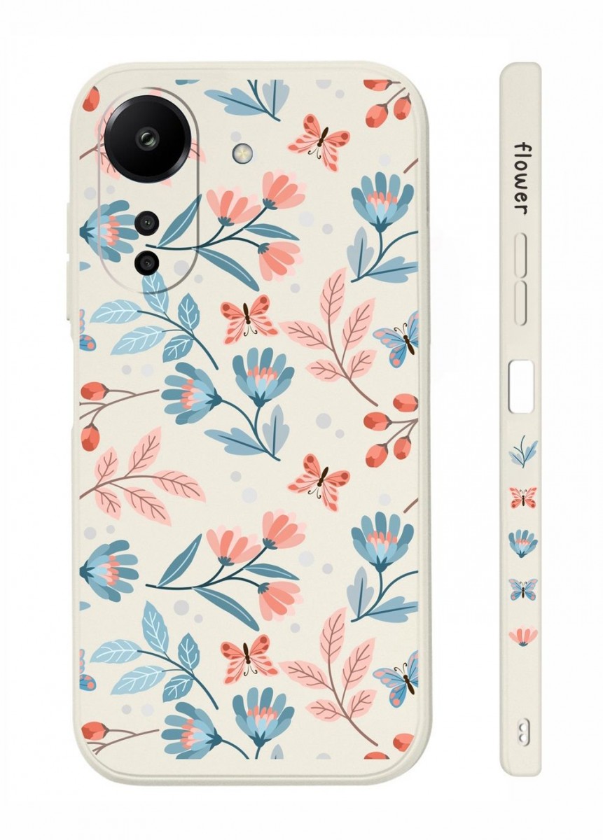 Zadní kryt Design na Xiaomi Redmi 13C Romantické kvítky