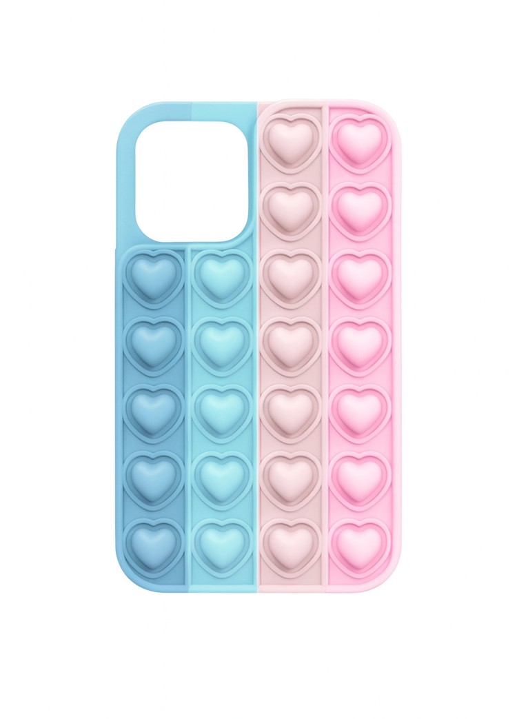 Levně Pouzdro Heart Pop It pro Iphone 13 barevné 1