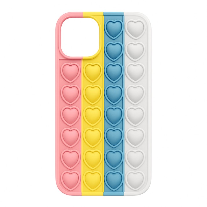 Levně Pouzdro Heart Pop It pro Iphone 13 barevné 2