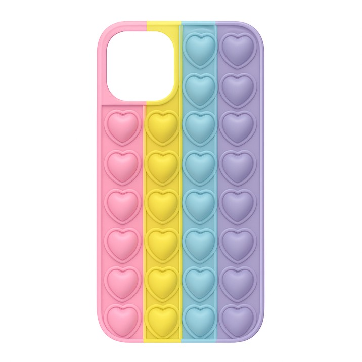 Levně Pouzdro Heart Pop It pro Iphone 13 barevné 3
