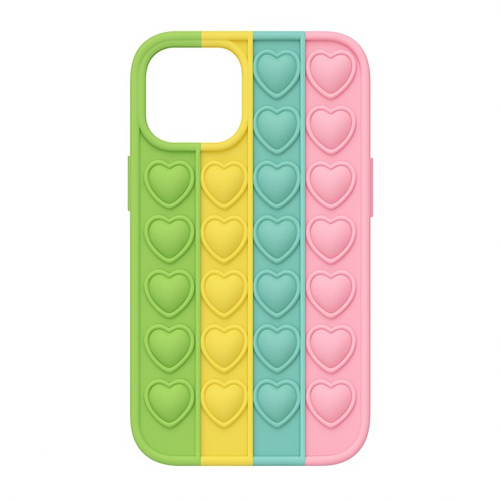 Levně Pouzdro Heart Pop It pro Iphone 13 barevné 4