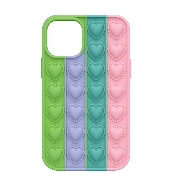 Levně Pouzdro Heart Pop It pro Iphone 13 barevné 5