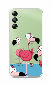 Zadní kryt na Samsung A14 5G Cartoon Flamingos