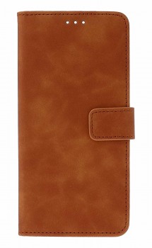 Knížkové pouzdro Tender na Xiaomi Redmi Note 14 hnědé