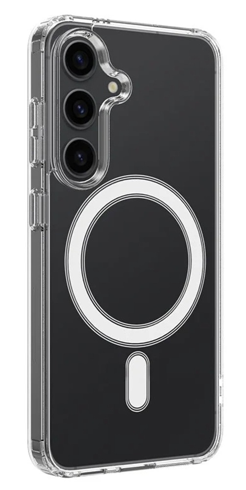 Zadní pevný kryt Clear Magnetic na Samsung S24 průhledný