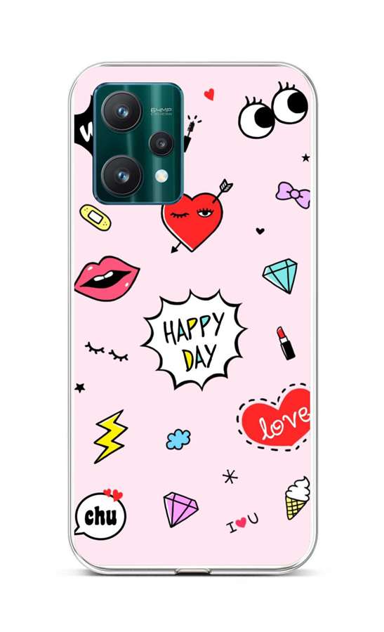Levně Kryt TopQ Realme 9 Pro silikon Happy Day 73035 (pouzdro neboli obal na mobil Realme 9 Pro)