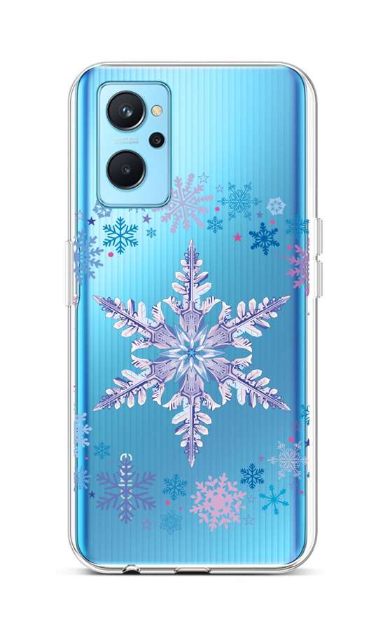 Levně Kryt TopQ Realme 9i silikon Snowflake 73042 (pouzdro neboli obal na mobil Realme 9i)