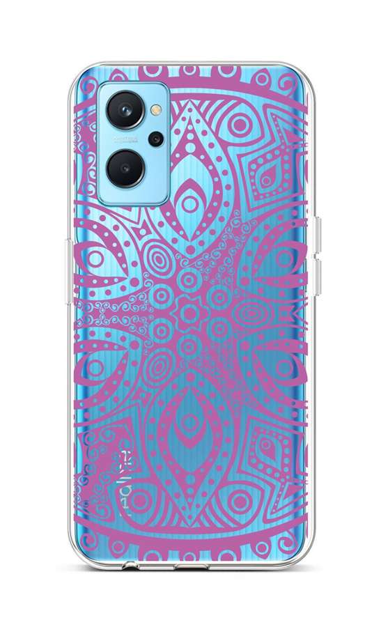 Levně Kryt TopQ Realme 9i silikon Violet Mandala 73043 (pouzdro neboli obal na mobil Realme 9i)