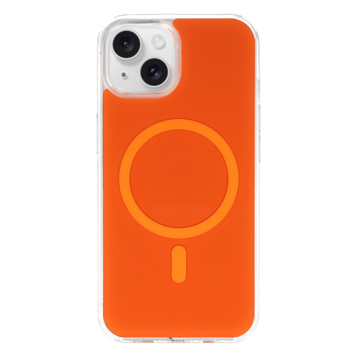 Levně Ochranný kryt Glossy MagSafe pro iPhone 15 oranžový