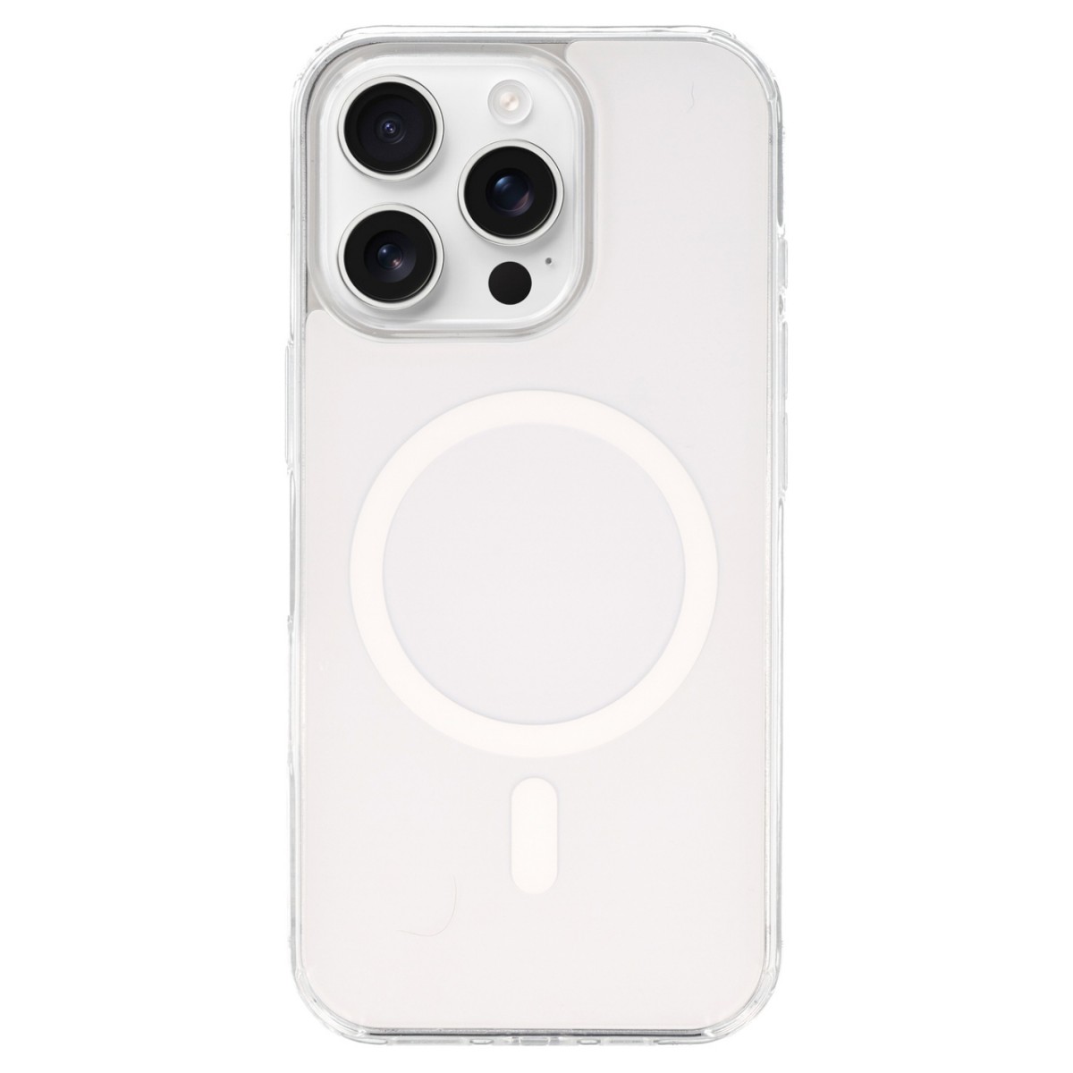 Levně Ochranný kryt Glossy MagSafe pro iPhone 15 Pro bílý