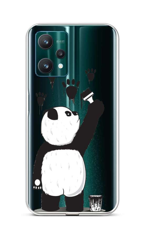 Zadní silikonový kryt na Realme 9 Pro Rebel Panda