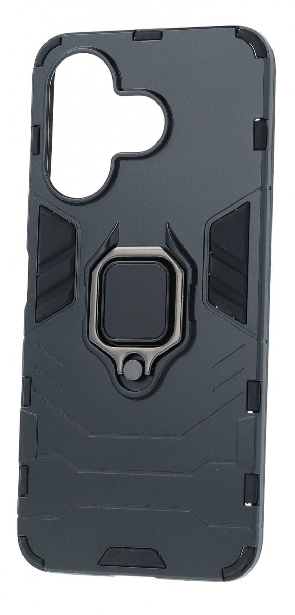 Ultra odolný zadní kryt pro Xiaomi Redmi 13 4G černý s prstenem