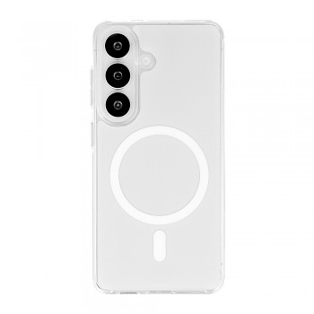 Ochranný kryt Glossy MagSafe pro Samsung Galaxy S24/S25 bílý