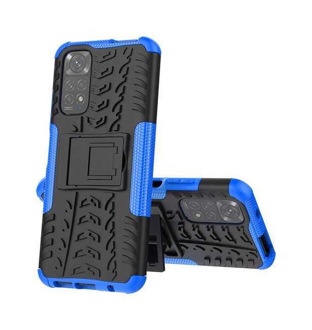 Levně Kryt TopQ Xiaomi Redmi Note 11S odolný modrý 93118 (pouzdro neboli obal na mobil Xiaomi Redmi Note 11S)