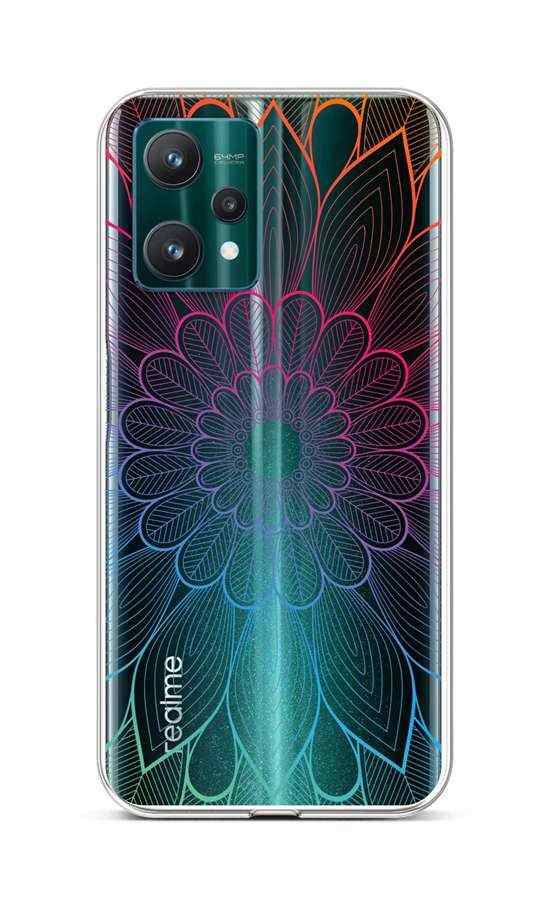 Zadní silikonový kryt na Realme 9 Pro Rainbow Mandala