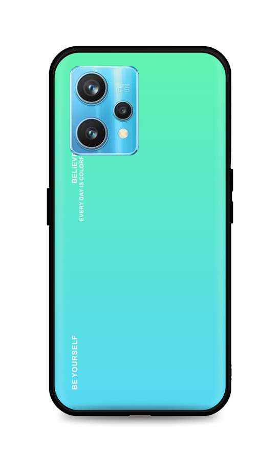 Levně Kryt TopQ LUXURY Realme 9 Pro+ pevný duhový zelený 73131 (pouzdro neboli obal na mobil Realme 9 Pro+)