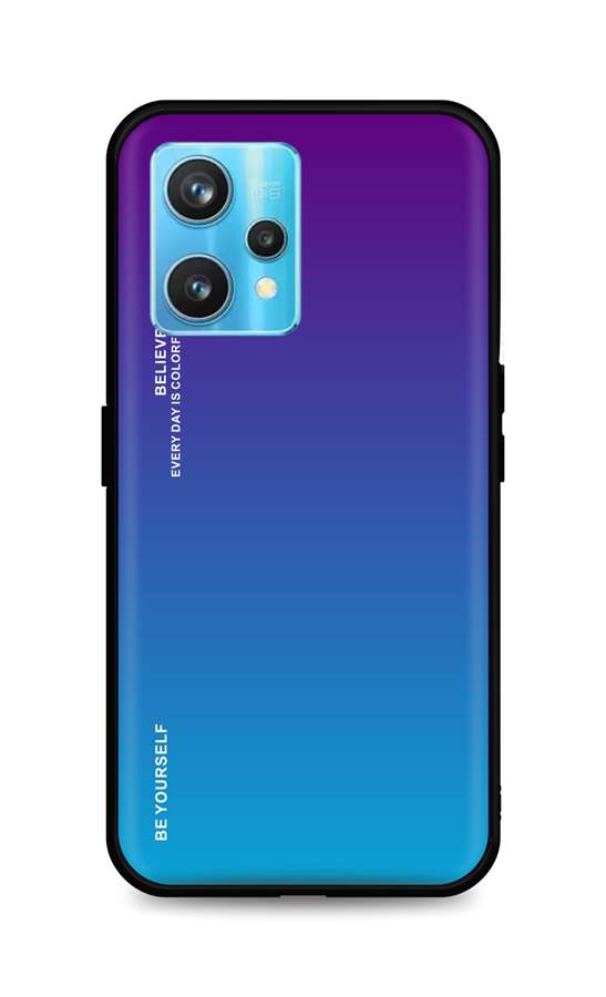 Zadní pevný kryt LUXURY na Realme 9 Pro+ duhový purpurový