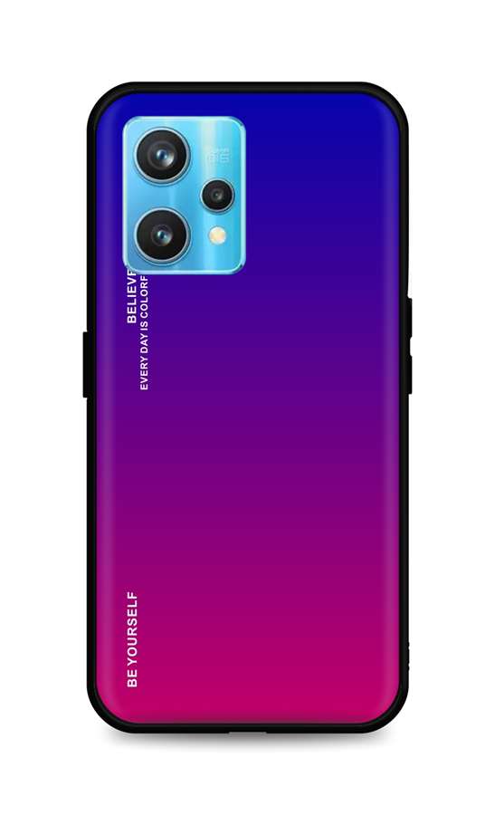 Zadní pevný kryt LUXURY na Realme 9 Pro+ duhový fialový