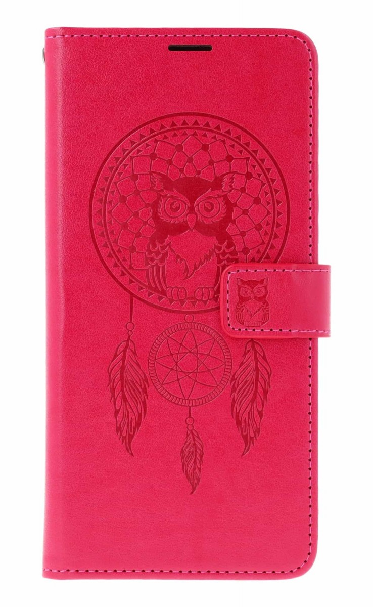 Knížkové pouzdro Mezzo na Xiaomi Redmi 15C Lapač se sovičkou růžové