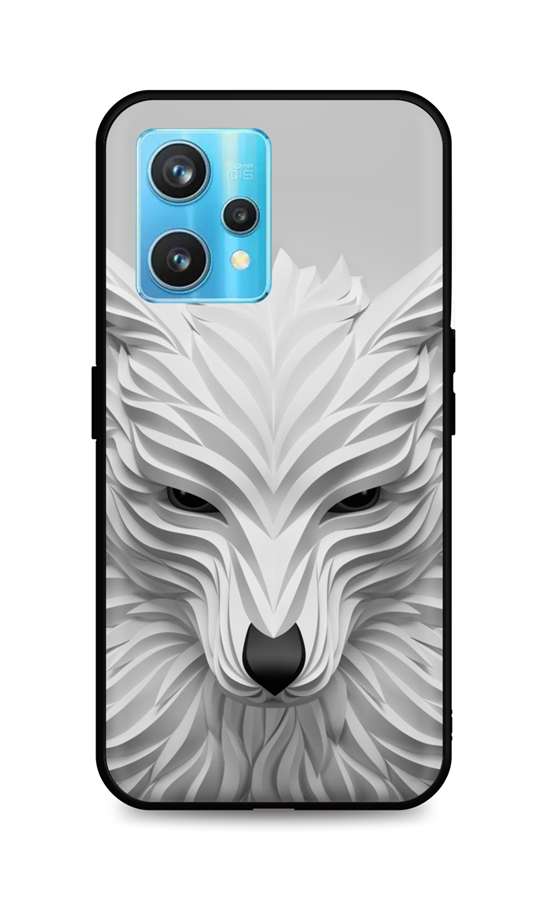 Zadní pevný kryt LUXURY na Realme 9 Pro+ Bílý vlk