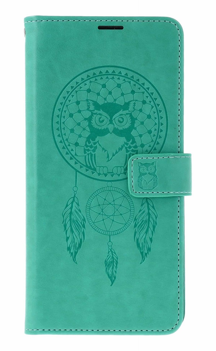 Knížkové pouzdro Mezzo na Xiaomi Redmi 15C Lapač se sovičkou zelené