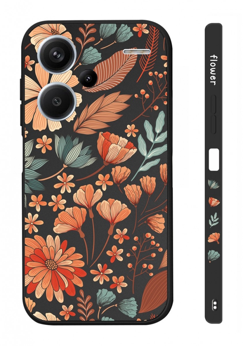 Zadní kryt Design na Xiaomi Redmi Note 13 Pro+ 5G Luční kvítí černý