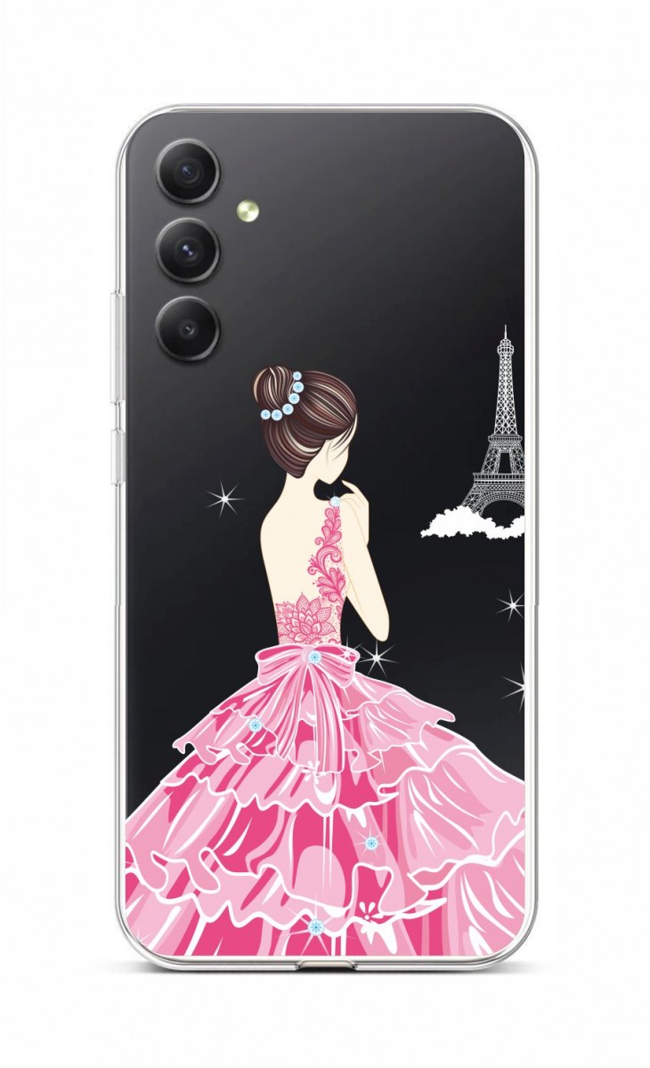 Levně Kryt TopQ Samsung A34 Pink Princess 93155 (pouzdro neboli obal na mobil Samsung A34)
