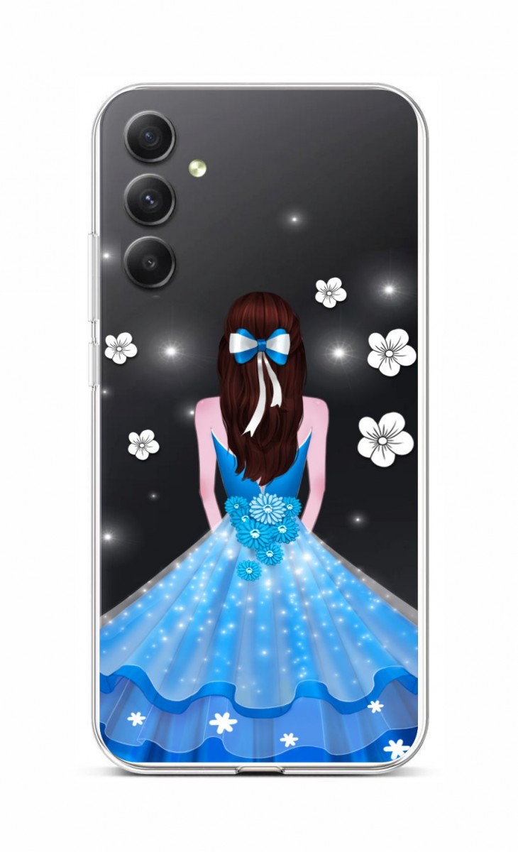 Levně Kryt TopQ Samsung A34 Blue Princess 93156 (pouzdro neboli obal na mobil Samsung A34)