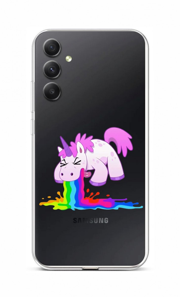 Levně Kryt TopQ Samsung A34 Rainbow Splash 93159 (pouzdro neboli obal na mobil Samsung A34)