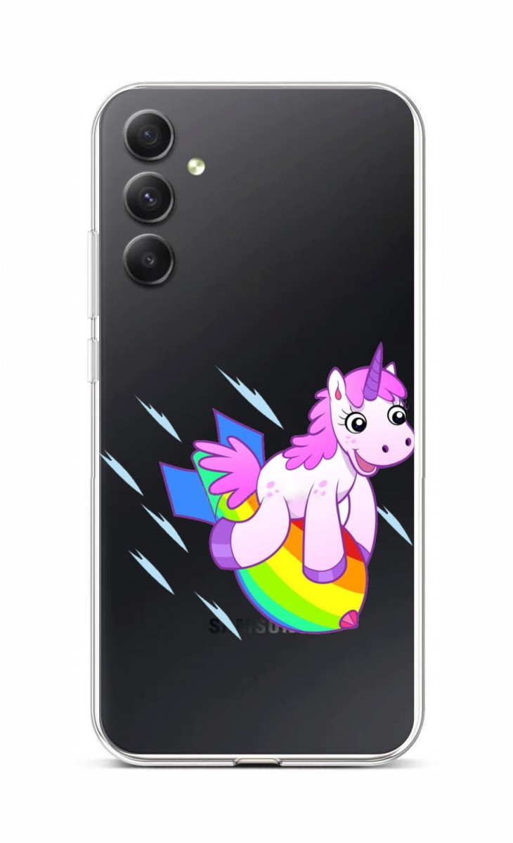 Levně Kryt TopQ Samsung A34 Flying Unicorn 93160 (pouzdro neboli obal na mobil Samsung A34)