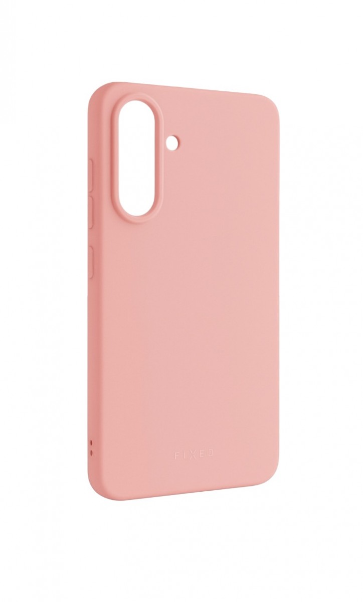 Zadní pogumovaný kryt FIXED Story pro Samsung Galaxy A56 5G, růžový