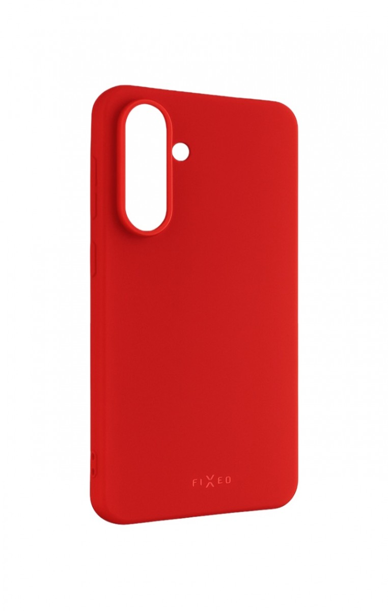 Zadní pogumovaný kryt FIXED Story pro Samsung Galaxy A56 5G, červený