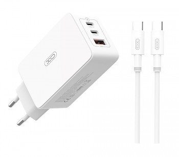 Rychlonabíječka XO CE13 vč. datového kabelu USB-C 65W bílá