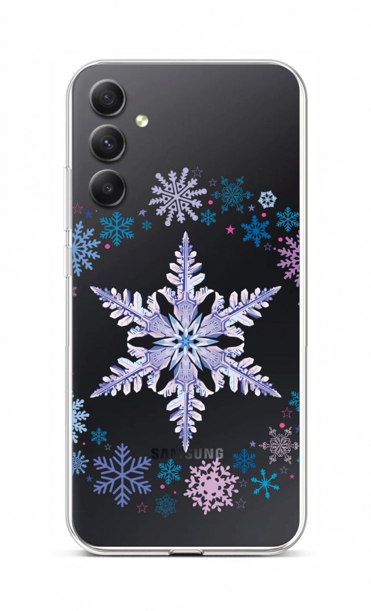 Levně Kryt TopQ Samsung A34 Snowflake 93170 (pouzdro neboli obal na mobil Samsung A34)