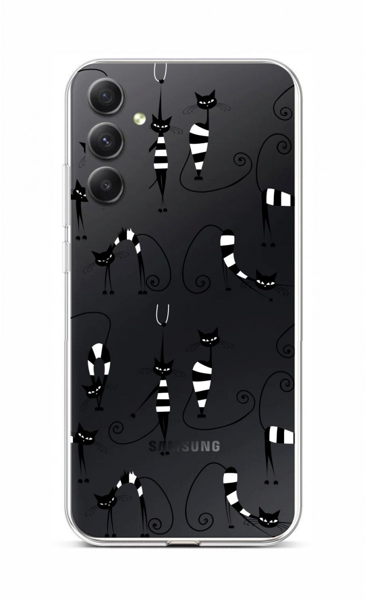 Kryt TopQ Samsung A34 Cats 1 93174 (pouzdro neboli obal na mobil Samsung A34)